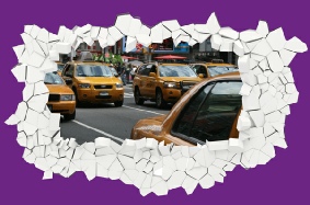 Décoration en trompe-l'oeil - Modèle Taxis à New-York decoration-trompe-l-oeil.jpg